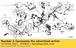 Aquí puede pedir conjunto de tapa, supresor de ruido de Honda , con el número de pieza 30700HL3A41: