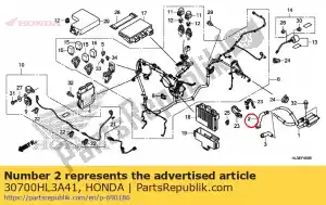 honda 30700HL3A41 conjunto de tapa, supresor de ruido - Lado inferior