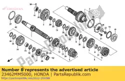 Ici, vous pouvez commander le aucune description disponible pour le moment auprès de Honda , avec le numéro de pièce 23462MM5000: