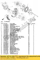 42713371000, Honda, Banda, aro 4,50-17 honda xl transalp v nx dominator  xrv africa twin nx650 xl600 xrv650 xl600v xrv750 xl650v 600 650 750 , Novo