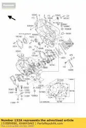 Here you can order the bolt-flanged-small common from Kawasaki, with part number 132BB0880: