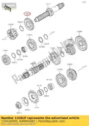 Here you can order the gear,input 5th,21t klx450a8f from Kawasaki, with part number 132620569: