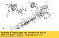 41300MS9750, Honda, geen beschrijving beschikbaar op dit moment honda ntv 650 1989 1990, Nieuw