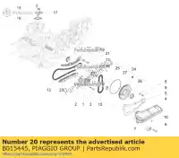 B015445, Piaggio Group, Element dystansowy napinacza ?a?cucha piaggio vespa fly gts super liberty lt lx lxv medley primavera rp8m45410 rp8m45510, rp8m45820, rp8m45511 rp8m45610, rp8m45900 rp8m45610, rp8m45900, rp8m45611, rp8m45901,  rp8m66700, rp8m68500, rp8m6692 rp8m66701, rp8m68501, rp8m66920, rp8m66111, rp8m66823, Nowy