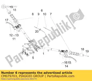Piaggio Group CM079703 complete gasregelmof - Onderkant