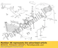 865655, Piaggio Group, tubo pompa-raffreddatore d'acqua aprilia derbi  gpr rs rs4 zd4kc000 zd4kca00 zd4kta zd4kta00 zd4ktb00 zd4kxa00 zd4kxb00 zd4kxja0 zd4kxja0, zd4kxa zd4kxjb0 zd4tw000 zd4xaa00 zd4xab00 125 2009 2011 2012 2013 2014 2016 2017 2018 2019 2020 2021 2022, Nuovo