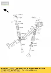 Tutaj możesz zamówić zawór-wydech klx650-a1 od Kawasaki , z numerem części 120051188: