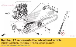 Tutaj możesz zamówić ? Ruba, uszczelnienie, 14mm od Honda , z numerem części 90081035000: