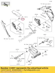 kawasaki 110571614 01 bracket - Bottom side