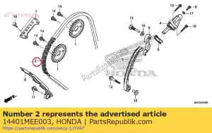 honda 14401MEE003 chaîne, came (116l) (borg warner) - La partie au fond