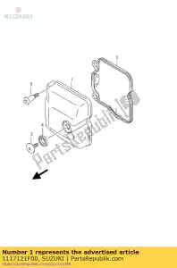 Suzuki 1117121F00 cilindro de tapa - Lado inferior