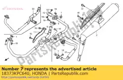 Aquí puede pedir banda, rr. Ex. Tubo de Honda , con el número de pieza 18373KPC640: