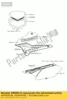 560690038, Kawasaki, modèle, linceul, lh klx250saf kawasaki klx 250 2010, Nouveau