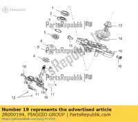 2R000194, Piaggio Group, Sluitring aprilia derbi etx lbmetx10 lbmetx20 150 2014 2016 2017 2018 2019, Nieuw