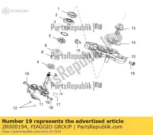 Piaggio Group 2R000194 sluitring - Lado inferior