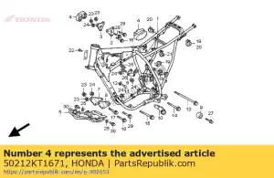 Honda 50212KT1671 caoutchouc, l.tank gua - La partie au fond