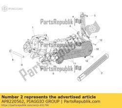 Aprilia AP8220562, Variator luchtinlaat, OEM: Aprilia AP8220562