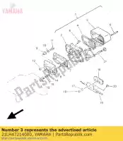 21LH47214000, Yamaha, lens, achterlicht yamaha sr 250, Nieuw