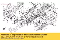 18210MCA780, Honda, conjunto protector., l. muffl honda gl goldwing a gold wing  gl1800a 1800 , Nuevo