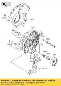 kawasaki 230080134 presa-assy, ??posizione klz1000ac - Il fondo