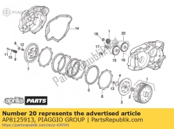 Aprilia AP8125913, Engrenagem do eixo de equilíbrio cpl., OEM: Aprilia AP8125913