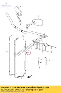 Suzuki 5820039G30 wi?zka przewodów, sprz?g?o - Dół