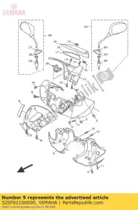 yamaha 52SF62160000 tapa, manillar cov - Lado inferior