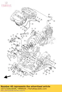 yamaha 1D7131810000 tubo, entrega 3 - Lado inferior