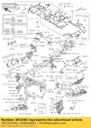 Ici, vous pouvez commander le pad, 20x70x1 zx1000nff auprès de Kawasaki , avec le numéro de pièce 391561946: