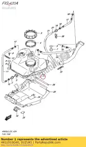 Suzuki 4411010G40 tanque, combustible - Lado inferior