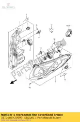 Here you can order the lamp assy,front from Suzuki, with part number 3510005H20999: