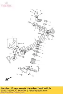 yamaha 2CR233890000 guia, cabo - Lado inferior