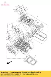 Qui puoi ordinare bullone, con rondella da Yamaha , con numero parte 901191200300: