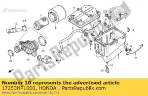 Honda 17253HP1000 tubo, conexão do filtro de ar - Lado inferior