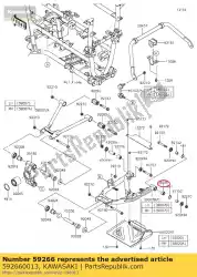 Ici, vous pouvez commander le joint à rotule ksv700-a2 auprès de Kawasaki , avec le numéro de pièce 592660013: