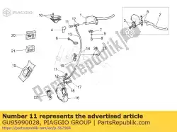 Here you can order the oil pipe screw from Piaggio Group, with part number GU95990028: