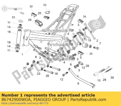 Aprilia 86742900WGA, Kader, OEM: Aprilia 86742900WGA