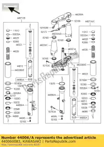 kawasaki 440060083 pipe-right fork outer vn900bcf - Bottom side