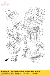 yamaha 1D72172N0100 colchete 4 - Lado inferior