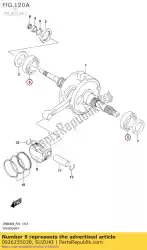 Here you can order the ball bearing from Suzuki, with part number 0926235038: