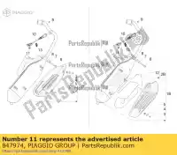 847974, Piaggio Group, Soporte de conector de sonda lambda     , Nuevo