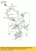 110101299, Kawasaki, filtro-assy-ar kawasaki gtr  a 1000gtr 1000 , Novo