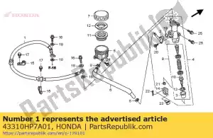 Honda 43310HP7A01 tuyau flexible, rr brk - La partie au fond