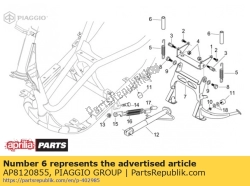 Aprilia AP8120855, Prot. molla supporto centrale, OEM: Aprilia AP8120855