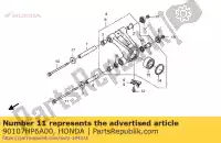 90107HP6A00, Honda, parafuso, flange, 10x164 honda trx 700 2008 2009 2011, Novo