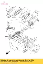 koffer, luchtfilter 1 van Yamaha, met onderdeel nummer 5RU144110000, bestel je hier online:
