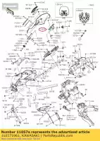 110571961, Kawasaki, 01 bracket kawasaki  1000 2019 2020 2021, New