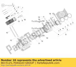 Qui puoi ordinare tensione della catena. Spina da Piaggio Group , con numero parte B015125: