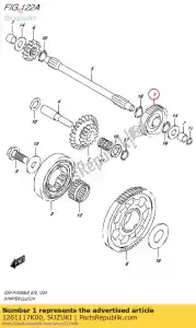 suzuki 1261117K00 engrenage, démarreur au ralenti no.1 - La partie au fond