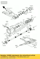 410680052, Kawasaki, essieu, rr ksf450b8f kawasaki kfx 450 2008 2009 2010 2011 2012 2013 2014, Nouveau